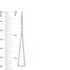 Thumbnail Image 3 of Previously Owned - 3/4 CT. T.W. Diamond Elongated Triangular Drop Earrings in Sterling Silver