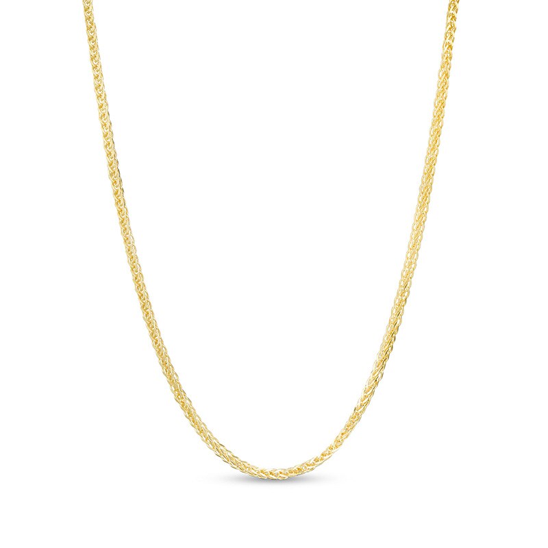 Main Image 1 of Previously Owned - Made in Italy 020 Gauge Wheat Chain Necklace in 10K Gold - 20"