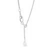 Thumbnail Image 2 of Previously Owned - Made in Italy 025 Gauge Adjustable Wheat Chain Necklace in 14K White Gold - 22"