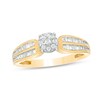Thumbnail Image 1 of Previously Owned - 1/4 CT. T.W. Composite Diamond Rounded Shank Ring in 10K Two-Tone Gold