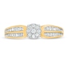Thumbnail Image 4 of Previously Owned - 1/4 CT. T.W. Composite Diamond Rounded Shank Ring in 10K Two-Tone Gold