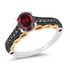 Thumbnail Image 0 of Previously Owned - Enchanted Disney Villains Evil Queen Garnet and 1/4 CT. T.W. Diamond Ring in Sterling Silver