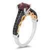Thumbnail Image 1 of Previously Owned - Enchanted Disney Villains Evil Queen Garnet and 1/4 CT. T.W. Diamond Ring in Sterling Silver