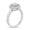 Thumbnail Image 2 of Previously Owned - 1/2 CT. T.W. Princess-Cut Diamond Cushion Frame Ring in 10K White Gold
