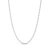Thumbnail Image 1 of Previously Owned - Made in Italy 016 Gauge Adjustable Singapore Chain Necklace in 14K White Gold - 22"