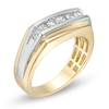 Thumbnail Image 1 of Previously Owned - Men's 5/8 CT. T.W. Diamond Seven Stone Wedding Band in 10K Two-Tone Gold