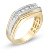 Thumbnail Image 2 of Previously Owned - 5/8 CT. T.W. Diamond Seven Stone Wedding Band in 10K Two-Tone Gold