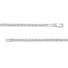 Thumbnail Image 3 of Previously Owned - 2.3mm Rope Chain Necklace in Hollow 14K White Gold - 30"