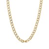 Thumbnail Image 1 of Previously Owned - Made in Italy Men's 7.2mm Curb Chain Necklace in Hollow 10K Two-Tone Gold - 24"