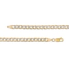 Thumbnail Image 3 of Previously Owned - Made in Italy Men's 7.2mm Curb Chain Necklace in Hollow 10K Two-Tone Gold - 24"