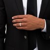 Thumbnail Image 1 of Previously Owned - Men's 1/4 CT. T.W. Diamond Satin Wedding Band in 10K White Gold