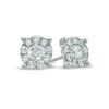 Thumbnail Image 0 of Previously Owned - 1 CT. T.W. Diamond Frame Stud Earrings in 14K White Gold