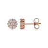 Thumbnail Image 1 of Previously Owned - 1/3 CT. T.W. Composite Diamond Flower Stud Earrings in 10K Rose Gold