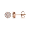 Thumbnail Image 2 of Previously Owned - 1/3 CT. T.W. Composite Diamond Flower Stud Earrings in 10K Rose Gold