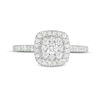 Thumbnail Image 4 of Previously Owned - 1/2 CT. T.W. Composite Cushion Diamond Frame Engagement Ring in 10K White Gold