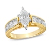 Thumbnail Image 3 of Previously Owned - 3 CT. T.W. Marquise Diamond Bridal Set in 14K Gold with Diamond Accents
