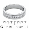 Thumbnail Image 3 of Previously Owned - 1/4 CT. T.W. Diamond Channel Milgrain Band in 14K White Gold