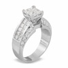 Thumbnail Image 1 of Previously Owned - 2-3/4 CT. T.W. Princess-Cut Composite Diamond Ring in 14K White Gold