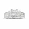 Thumbnail Image 1 of Previously Owned - 1-3/8 CT. T.W. Princess-Cut Composite Diamond Ring in 14K White Gold