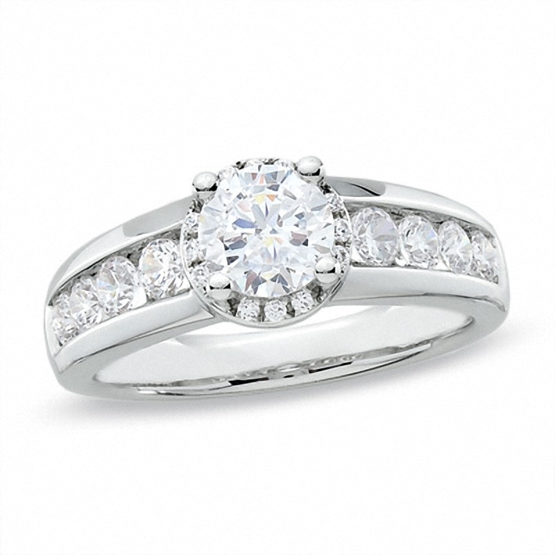 Main Image 1 of Previously Owned - 1-1/2 CT. T.W. Diamond Solitaire Ring in 14K White Gold