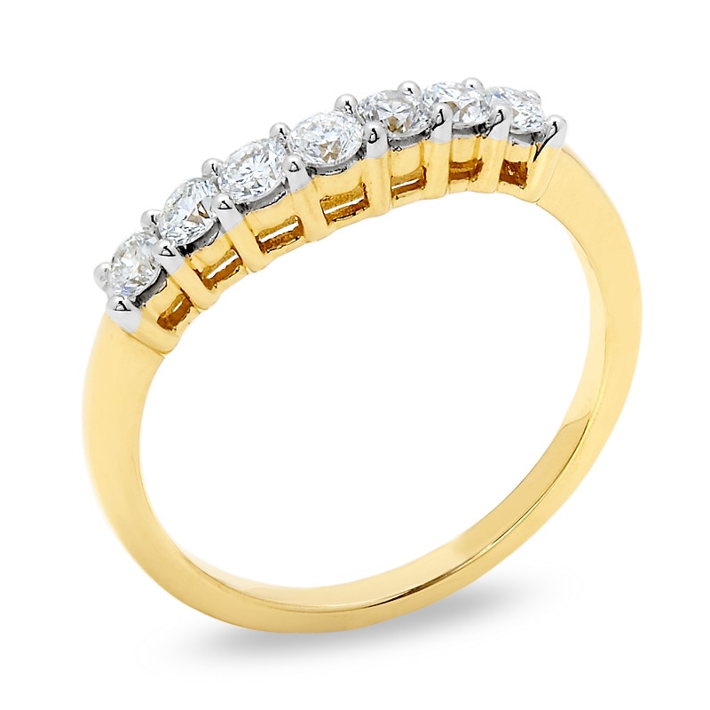 Main Image 2 of Previously Owned - 1/2 CT. T.W. Diamond Band in 14K Gold