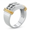 Thumbnail Image 2 of Previously Owned - 1 CT. T.W. Diamond Double Row Band in 10K Two-Tone Gold