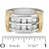 Thumbnail Image 3 of Previously Owned - 1 CT. T.W. Diamond Double Row Band in 10K Two-Tone Gold
