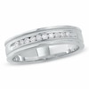 Thumbnail Image 1 of Previously Owned - 1/4 CT. T.W. Diamond Eleven Stone Ring in 14K White Gold
