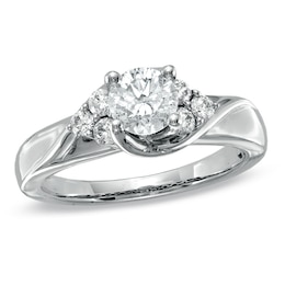 Previously Owned - 1 CT. T.W. Diamond Engagement Ring in 14K White Gold