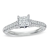 Previously Owned - Vera Wang Love Collection 1-1/2 CT. T.W. Princess-Cut Diamond Engagement Ring in 14K White Gold
