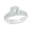 Thumbnail Image 1 of Previously Owned - 2 CT. T.W. Diamond Frame Bridal Set in 14K White Gold