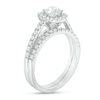 Thumbnail Image 1 of Previously Owned - 2 CT. T.W. Diamond Frame Bridal Set in 14K White Gold