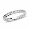 Thumbnail Image 1 of Previously Owned - 1/4 CT. T.W. Princess-Cut and Baguette Diamond Band in 14K White Gold