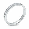 Thumbnail Image 2 of Previously Owned - 1/4 CT. T.W. Princess-Cut and Baguette Diamond Band in 14K White Gold