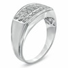 Thumbnail Image 2 of Previously Owned - 1/3 CT. T.W. Diamond Three Row Comfort Fit Anniversary Band in 10K White Gold