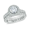 Thumbnail Image 1 of Previously Owned - Celebration Lux® 1-1/2 CT. T.W. Diamond Bridal Set in 18K White Gold (I/SI2)