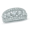 Previously Owned - 1 CT. T.W. Diamond Vintage-Style Seven Stone Ring in 14K White Gold