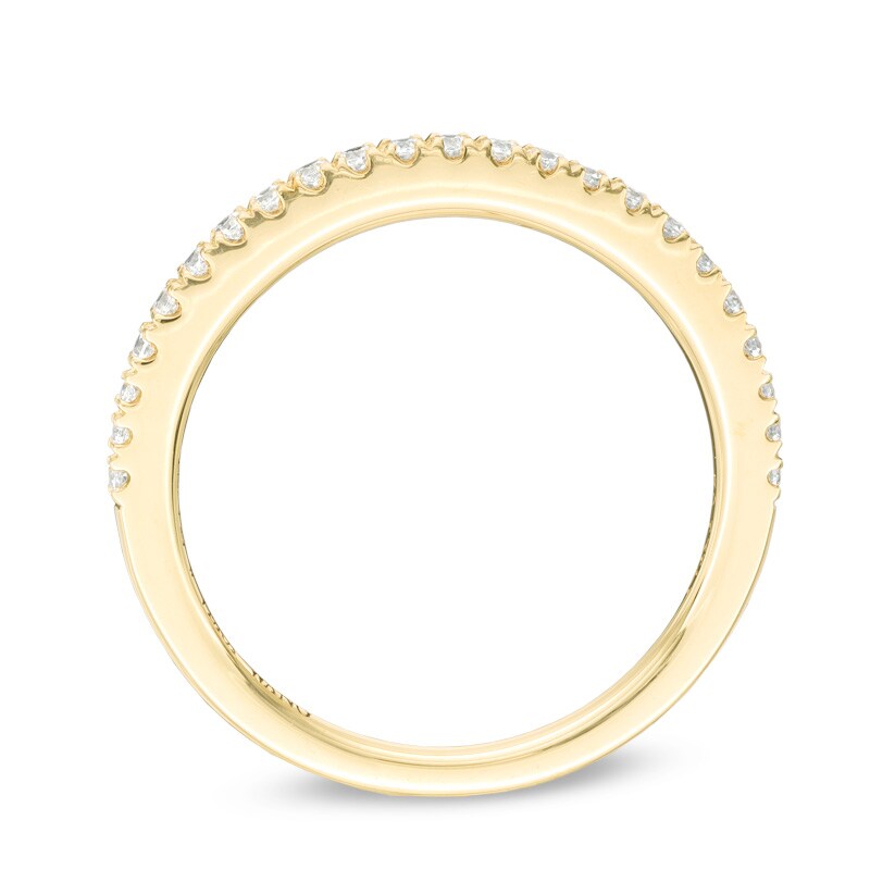 Previously Owned - Vera Wang Love Collection 1/4 CT. T.W. Diamond Wedding Band in 14K Gold