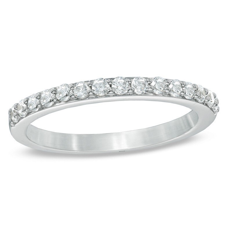 Main Image 1 of Previously Owned - Celebration Lux® 3/8 CT. T.W. Diamond Anniversary Band in 14K White Gold (I/SI2)