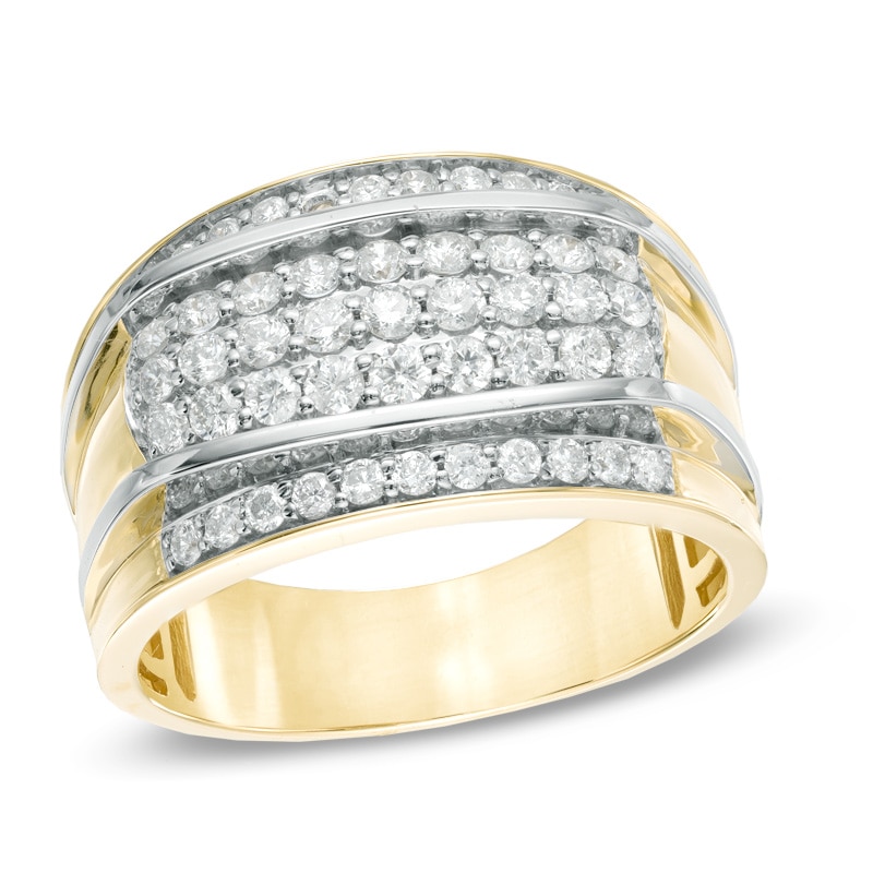 Main Image 1 of Previously Owned - Men's 1 CT. T.W. Diamond Ring in 10K Gold