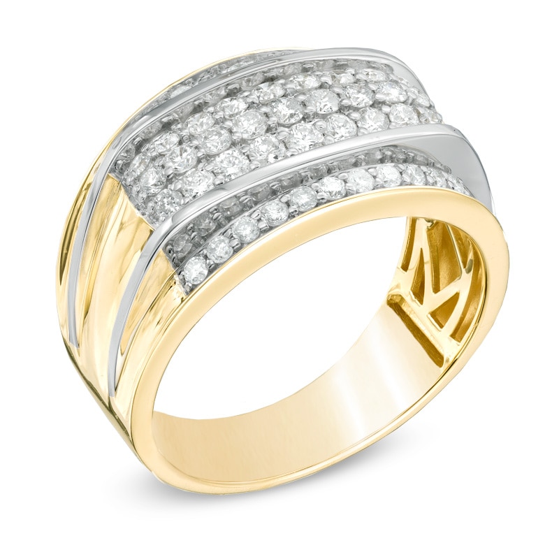 Main Image 2 of Previously Owned - Men's 1 CT. T.W. Diamond Ring in 10K Gold