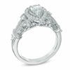 Previously Owned - Vera Wang Love Collection 1 CT. T.W. Pear-Shaped Diamond Frame Engagement Ring in 14K White Gold