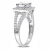 Thumbnail Image 2 of Previously Owned - 1 CT. T.W. Quad Princess-Cut Diamond Frame Ring in 14K White Gold