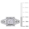 Thumbnail Image 3 of Previously Owned - 1 CT. T.W. Quad Princess-Cut Diamond Frame Ring in 14K White Gold