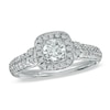 Thumbnail Image 0 of Previously Owned - Vera Wang Love Collection 3/4 CT. T.W. Diamond Frame Engagement Ring in 14K White Gold