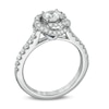 Previously Owned - Vera Wang Love Collection 1 CT. T.W. Diamond Swirl Frame Engagement Ring in 14K White Gold