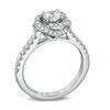 Thumbnail Image 1 of Previously Owned - Vera Wang Love Collection 1 CT. T.W. Diamond Swirl Frame Engagement Ring in 14K White Gold