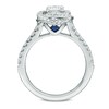Thumbnail Image 3 of Previously Owned - Vera Wang Love Collection 1 CT. T.W. Diamond Swirl Frame Engagement Ring in 14K White Gold