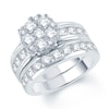 Thumbnail Image 0 of Previously Owned - 2-7/8 CT. T.W. Diamond Cluster Bridal Set in 10K White Gold