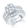 Thumbnail Image 1 of Previously Owned - 2-7/8 CT. T.W. Diamond Cluster Bridal Set in 10K White Gold